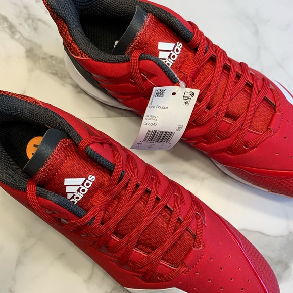 Adidas Baseball Cleats Red Icon Bounce - Picture 5 of 8